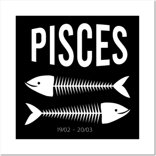 Pisces sign Posters and Art